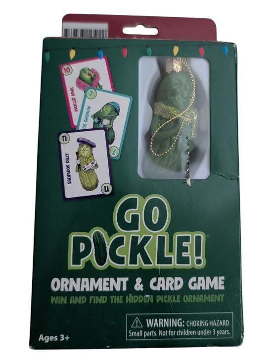 Old World Christmas Inc Other - Old World Christmas Go Pickle! Ornament & Card Game NWOT - Green